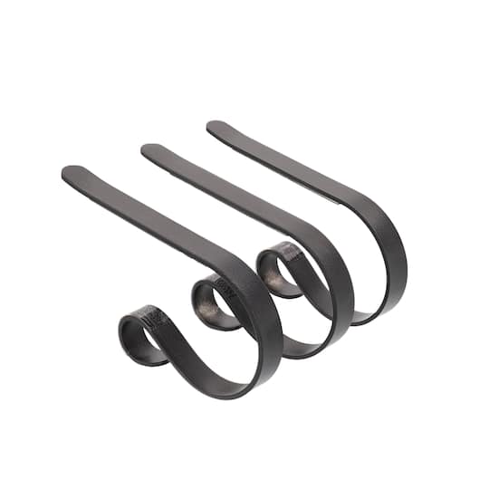 Original MantleClip® Matte Black Stocking Holders, 3ct.